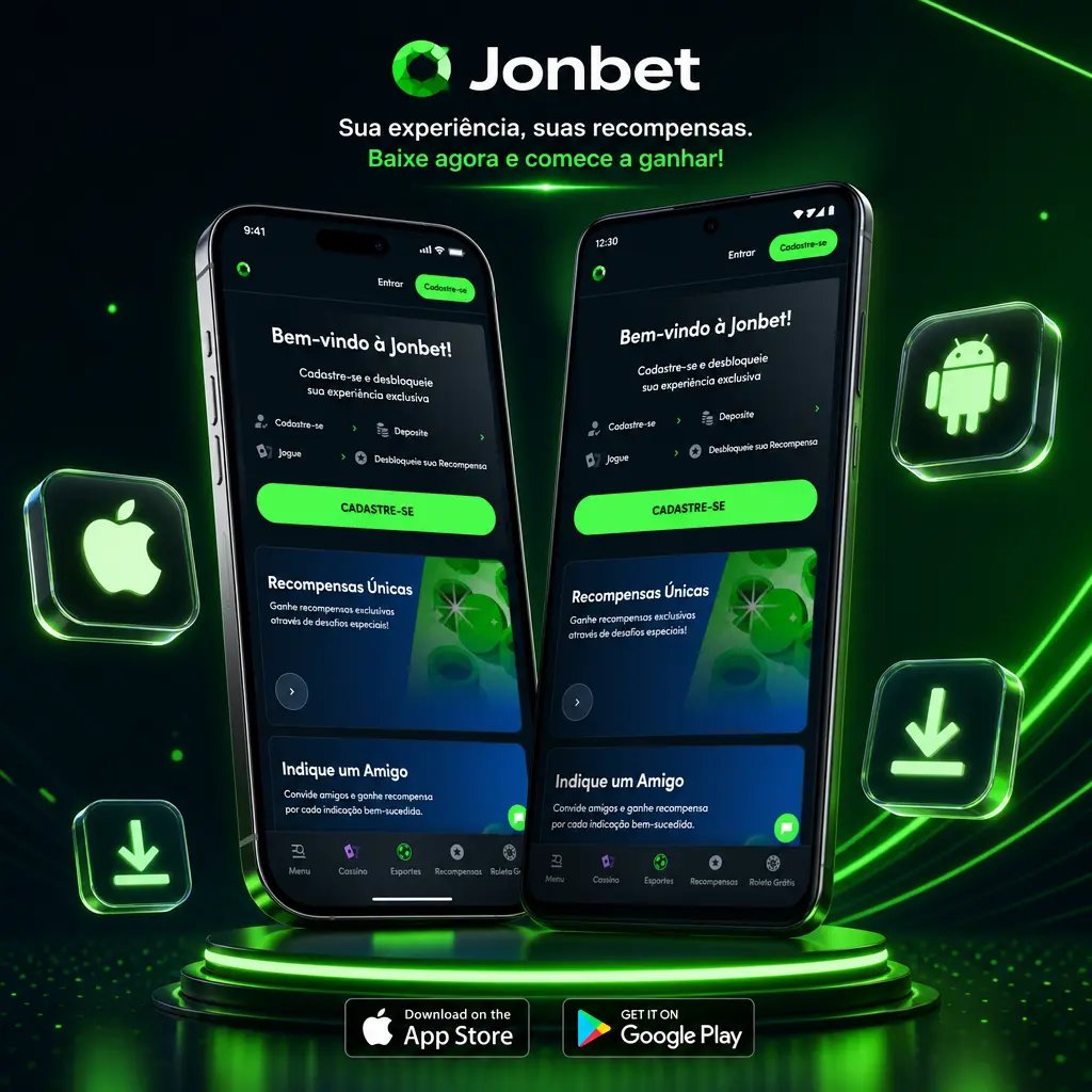 Baixe o aplicativo móvel da Jonbet para Android (APK) ou iOS (PWA) e aposte com o mesmo catálogo do site desktop.