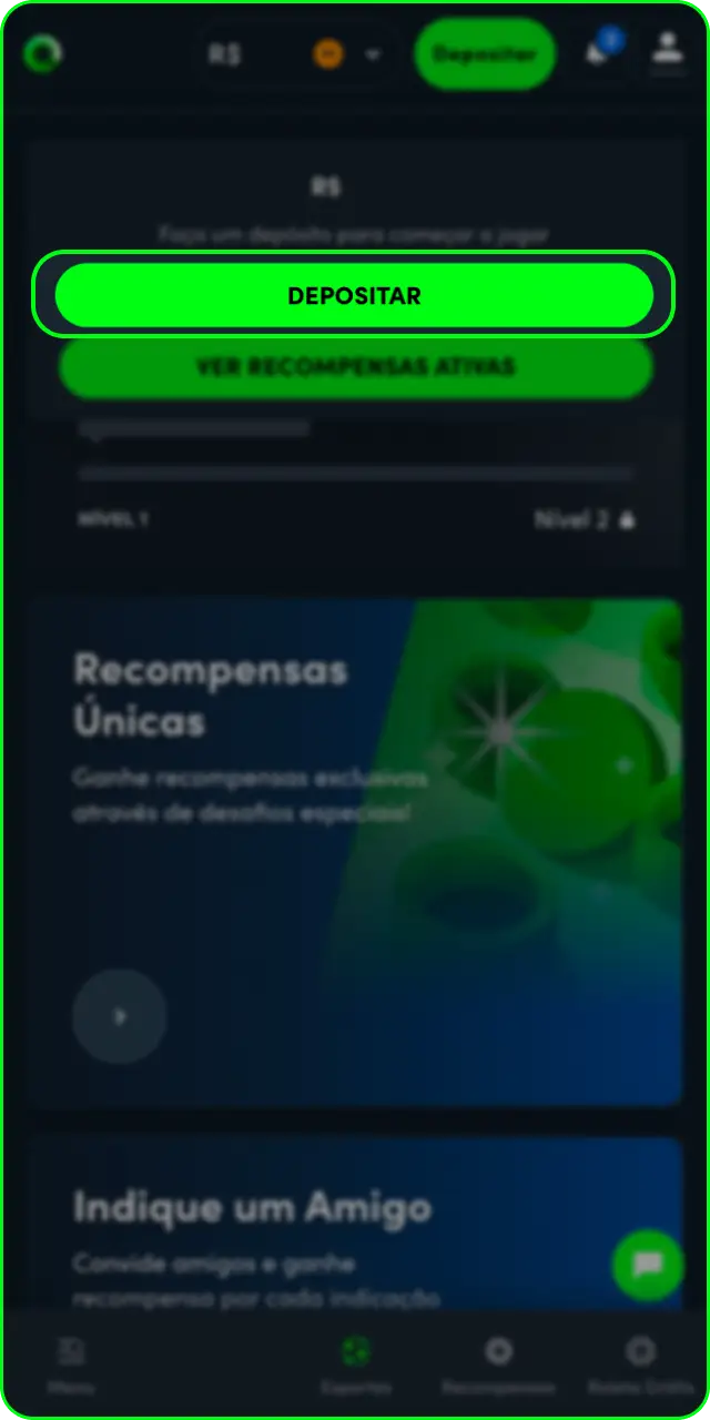 Efetue um depósito na conta para começar a apostar em futebol na Jonbet.