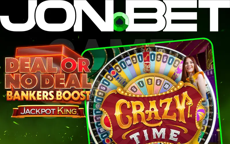 Participe dos empolgantes game shows no Jonbet cassino online.
