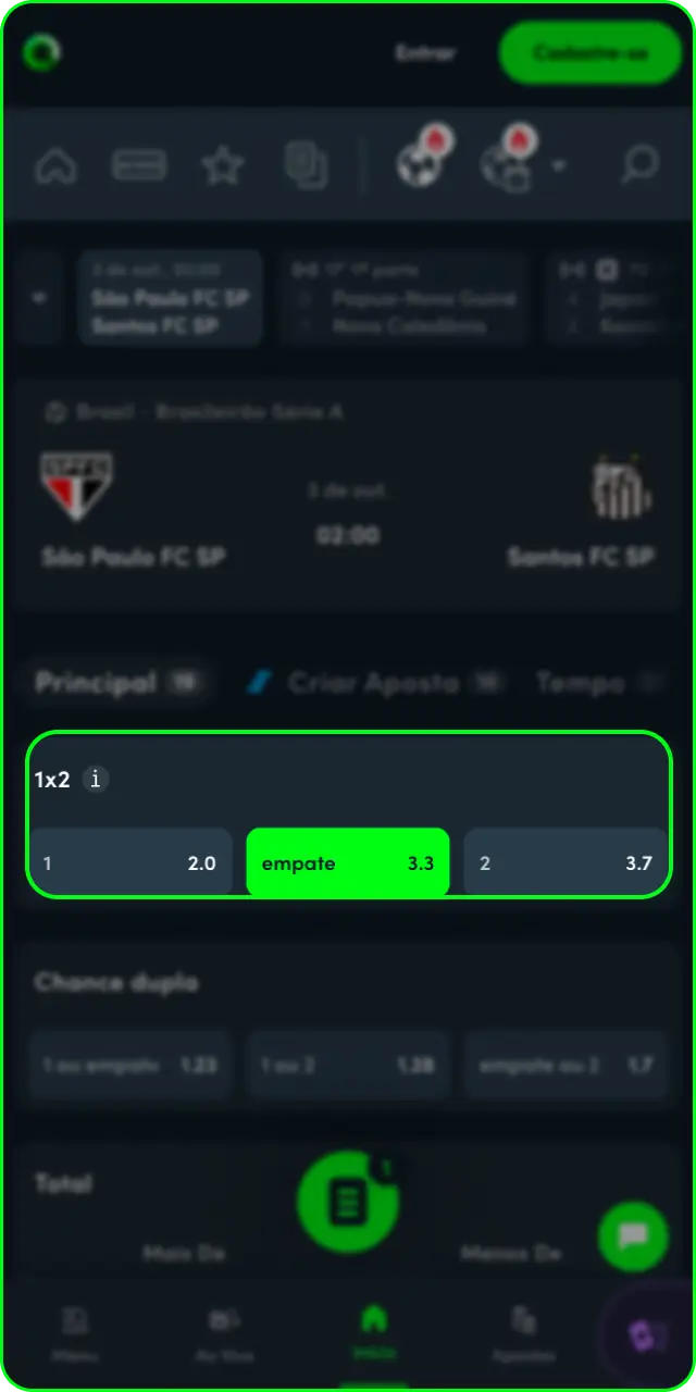 Adicione o palpite ao bilhete para apostar na Jonbet.