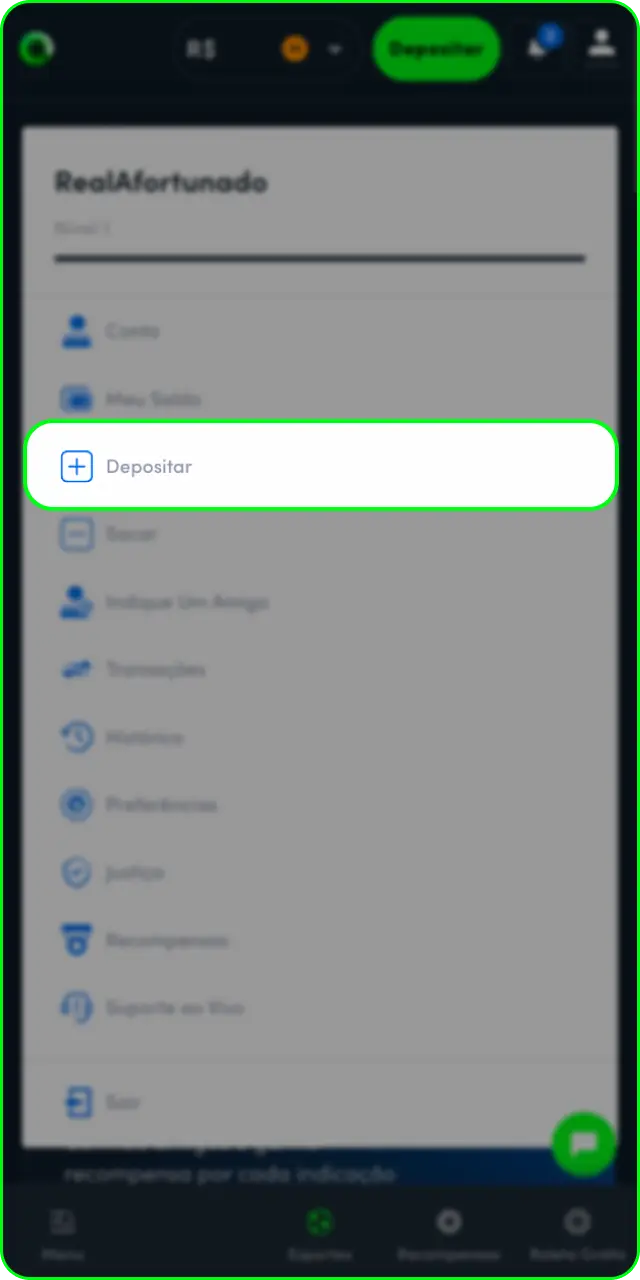 Verifique o saldo antes de aprender como jogar slots na Jonbet.